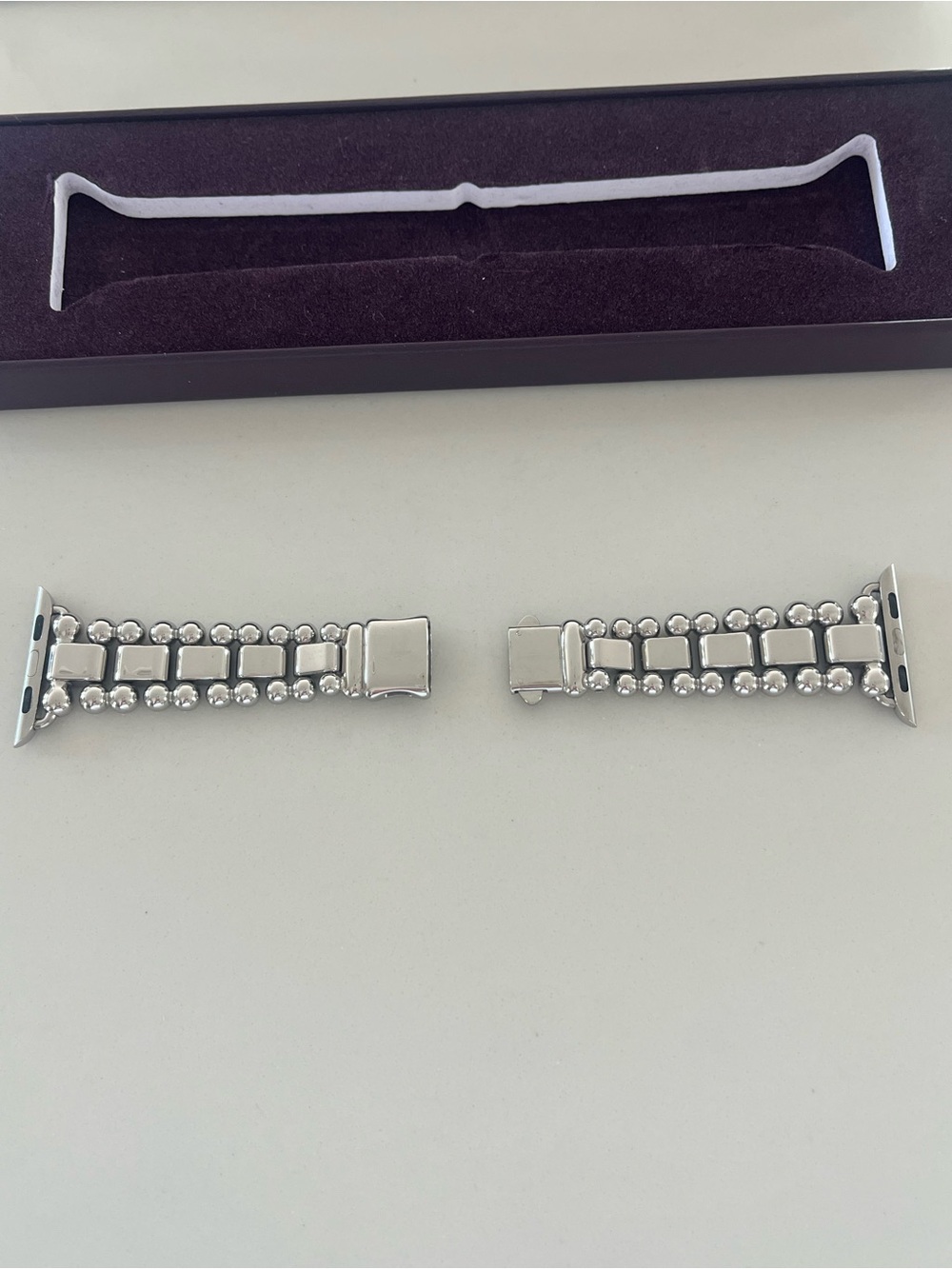 LAGOS Smart Caviar Stainless Steel Apple Watch Band Bracelet 38mm Sz 7 Like New - Picture 5 of 9